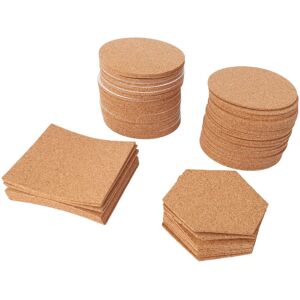 Sodial 120pcs Round Hexagon Self-Adhesive Cork Square, Cork Plywood, Reusable Cork7290 Sodial 120pcs Round Hexagon Self-Adhesive Cork Square, Cork Plywood, Reusable Cork7290