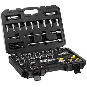 Stanley 1/4 In And 1/2 In 72t Ratchet + Socket Set With Accessories Stmt82831-1q Stanley 1/4 In And 1/2 In 72t Ratchet + Socket Set With Accessories Stmt82831-1q