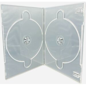 Dragontrading® 200 X Double Clear Slim 7 Mm Spine Dvd/cd/blu-Ray Case For Double Discs 200 Pack Dragontrading® 200 X Double Clear Slim 7 Mm Spine Dvd/cd/blu-Ray Case For Double Discs 200 Pack
