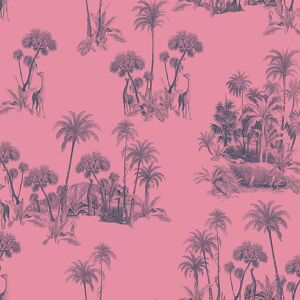 12601 - Ted Baker Fantasia Animals Birds Botanics Pink Blue Galerie Wallpaper 12601 - Ted Baker Fantasia Animals Birds Botanics Pink Blue Galerie Wallpaper