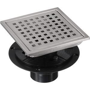 Uxcell 6 Inch Square Shower Drain, 304 Stainless Steel Floor Drain With Flange Silver Uxcell 6 Inch Square Shower Drain, 304 Stainless Steel Floor Drain With Flange Silver