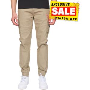 Duck And Cover_clothing Duck And Cover Chemmer Mens Cargo Jog Joggers Pockets Designer Pants Beige Duck And Cover_clothing Duck And Cover Chemmer Mens Cargo Jog Joggers Pockets Designer Pants Beige