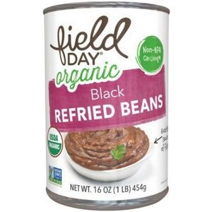 Field Day Organic Low Fat Black Refried Beans 16 Oz (Case Of 12) Field Day Organic Low Fat Black Refried Beans 16 Oz (Case Of 12)