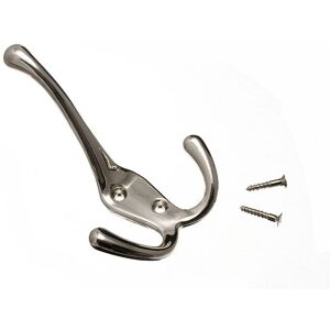 Onestopdiy New 3 X Hat Coat And Robe Tri Triple Hooks Cp Chrome Plated 100mm 4 Inch - Onest Onestopdiy New 3 X Hat Coat And Robe Tri Triple Hooks Cp Chrome Plated 100mm 4 Inch - Onest