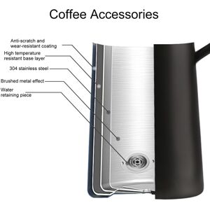 700ml Portable Stainless Steel Coffee Pot Long Gooseneck Spout Pour Over Coffee 700ml Portable Stainless Steel Coffee Pot Long Gooseneck Spout Pour Over Coffee