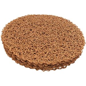 Sodial 4x(Round Woven Placemats,Decorative Rope Mesh Place Mats For Dining, Party4188 Sodial 4x(Round Woven Placemats,Decorative Rope Mesh Place Mats For Dining, Party4188