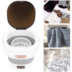 (Eu Plug)Portable Washing Machine 12l Mini Foldable Washer Gentle Spin Dry Fi (Eu Plug)Portable Washing Machine 12l Mini Foldable Washer Gentle Spin Dry Fi