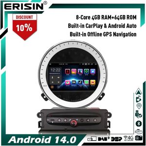 Erisin 8-Core 64gb Android 14 Car Stereo Dvd Player For Bmw Mini Cooper Dab+gps Carplay Erisin 8-Core 64gb Android 14 Car Stereo Dvd Player For Bmw Mini Cooper Dab+gps Carplay