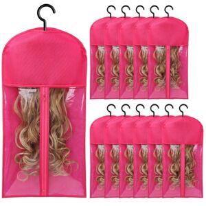 Sodial 3x(12pcs Wig Holder Wig Storage Wig Bags Storage With Hanger Hair Extension5870 Sodial 3x(12pcs Wig Holder Wig Storage Wig Bags Storage With Hanger Hair Extension5870