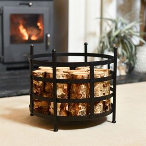 Black Country Metal Works Black "Basket" Log Holder Black Country Metal Works Black "Basket" Log Holder