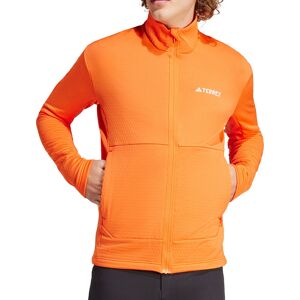 adidas Terrex Multi Light Full Zip Mens Walking Top Orange Long Sleeve Outdoor adidas Terrex Multi Light Full Zip Mens Walking Top Orange Long Sleeve Outdoor