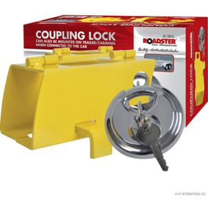 Roadster Universal Heavy Duty Coupling Caravan Trailer Security Hitch Lock With Padlock Roadster Universal Heavy Duty Coupling Caravan Trailer Security Hitch Lock With Padlock