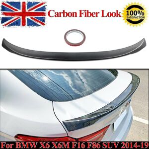 Magickit Rear Spoiler Lip For Bmw X6 F16 X6m F86 M Performance 2014-19 Carbon Fiber Look Magickit Rear Spoiler Lip For Bmw X6 F16 X6m F86 M Performance 2014-19 Carbon Fiber Look