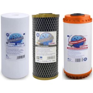 Aquafilter Set Of 3 Big Blue Replacement Water Filters Dechlorinator 10" X 4.5" Aquafilter Set Of 3 Big Blue Replacement Water Filters Dechlorinator 10" X 4.5"