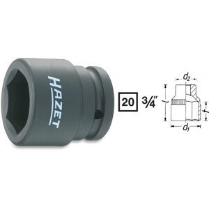 Hazet Impact Socket Insert 22mm 3/4" 20mm 1000s-22 Hazet Impact Socket Insert 22mm 3/4" 20mm 1000s-22