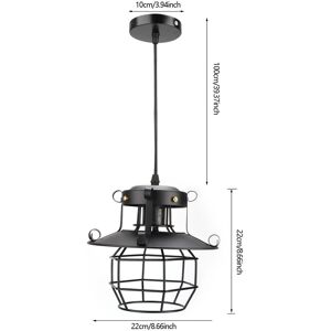 Vintage Industrial Iron Art Cage E27 Led Chandelier Ceiling Light Pendant Lamp Vintage Industrial Iron Art Cage E27 Led Chandelier Ceiling Light Pendant Lamp