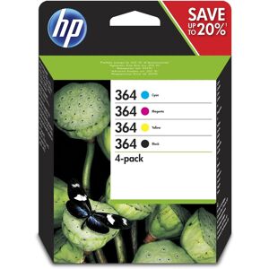 364 4-Pack Black/cyan/magenta/yellow Original Ink Cartridges, Black, Cyan, Magen 364 4-Pack Black/cyan/magenta/yellow Original Ink Cartridges, Black, Cyan, Magen