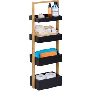 Relaxdays Bathroom Storage Unit 4 Shelves Free-Standing Bedroom Kitchen Decor Wooden Towel Relaxdays Bathroom Storage Unit 4 Shelves Free-Standing Bedroom Kitchen Decor Wooden Towel