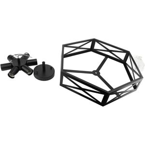 Semi Flush Mount Ceiling Light Fixture Black Metal Cage Industrial Style Cl Hen Semi Flush Mount Ceiling Light Fixture Black Metal Cage Industrial Style Cl Hen