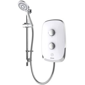 Aqualisa E-Motion 8.5kw Electric Shower - Arctic White, Chrome Trim, 3-Spray Aqualisa E-Motion 8.5kw Electric Shower - Arctic White, Chrome Trim, 3-Spray