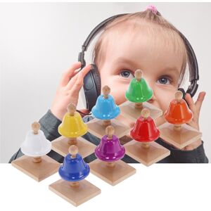 8pcs Hand Bells Set 8 Note Handbells Colorful Metal Musical Toy Percussion K Baj 8pcs Hand Bells Set 8 Note Handbells Colorful Metal Musical Toy Percussion K Baj