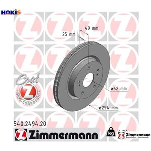 Zimmermann 2x Brake Disc 540.2494.20 For Suzuki Grand/vitara/xl-7/ii/nomade/escudo/suv 1.6l Zimmermann 2x Brake Disc 540.2494.20 For Suzuki Grand/vitara/xl-7/ii/nomade/escudo/suv 1.6l