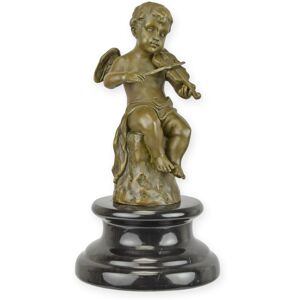 Aubaho A Bronze Sculpture Of A Putto Playing Violin Replica Retro Design Decoration Aubaho A Bronze Sculpture Of A Putto Playing Violin Replica Retro Design Decoration