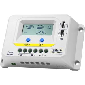 Photonic Universe 20a Solar Panel Charge Controller / Regulator With Lcd Display And Dual Usb Port Photonic Universe 20a Solar Panel Charge Controller / Regulator With Lcd Display And Dual Usb Port