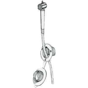 Push Button Shower White Finish Pvc Hose 2.5 M Wall Mounting - 1 Pc Osculati - Push Button Shower White Finish Pvc Hose 2.5 M Wall Mounting - 1 Pc Osculati -