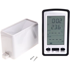 Does Not Apply Wireless Rain Meter Rain Gauge With Thermometer Weather Station For Indoor/outdo Does Not Apply Wireless Rain Meter Rain Gauge With Thermometer Weather Station For Indoor/outdo