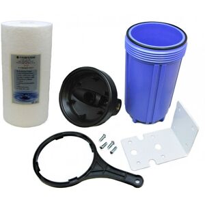 Finerfilters 10" Jumbo Sediment Water Filter Kit- Hsg 3/4" Bsp Ports, Spanner, Bracket, 5m Pp Finerfilters 10" Jumbo Sediment Water Filter Kit- Hsg 3/4" Bsp Ports, Spanner, Bracket, 5m Pp