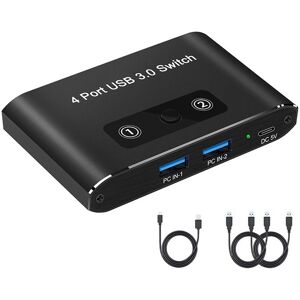 Sodial 2x(4 Port Usb 3.0 Switcher 2 In 4 Out Kvm Usb Kvm Switcher Printer Sharer3297 Sodial 2x(4 Port Usb 3.0 Switcher 2 In 4 Out Kvm Usb Kvm Switcher Printer Sharer3297