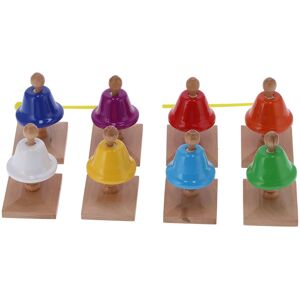 8pcs Hand Bells Set 8 Note Handbells Colorful Metal Musical Toy Percussion K Gf0 8pcs Hand Bells Set 8 Note Handbells Colorful Metal Musical Toy Percussion K Gf0