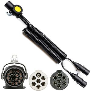 Faseba Polyurethane Cable With 15-Pole Trailer Plug 12 13 15 Pin 4.5 M Faseba Polyurethane Cable With 15-Pole Trailer Plug 12 13 15 Pin 4.5 M