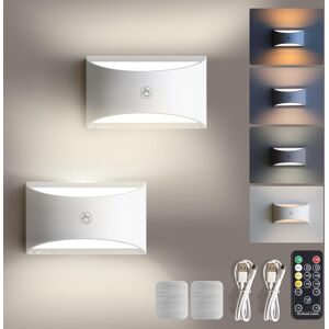 Pulsky 2pcs Battery Operated Wall Sconces, Wireless Rechargeable Led Wall Light With U Pulsky 2pcs Battery Operated Wall Sconces, Wireless Rechargeable Led Wall Light With U