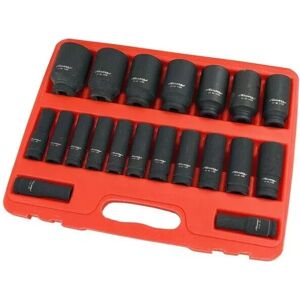 20pc 1/2" Drive Deep Impact Socket Set 10-38mm 6 Point Neilsen Ct1277 20pc 1/2" Drive Deep Impact Socket Set 10-38mm 6 Point Neilsen Ct1277