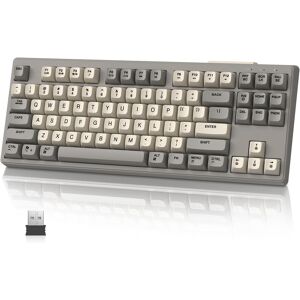 Mambasnake M87 Tkl 87 Keys Dual Mode Wireless Gaming Keyboard, Bluetooth/2.4ghz Mambasnake M87 Tkl 87 Keys Dual Mode Wireless Gaming Keyboard, Bluetooth/2.4ghz