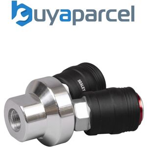 Sealey Ach55 High Flow Twin Coupling Body Female Thread 1/4"Bspt Sealey Ach55 High Flow Twin Coupling Body Female Thread 1/4"Bspt