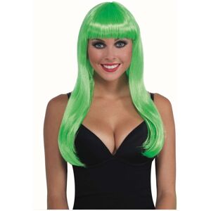 Forum Green Neon Long Hair 80s Disco Irish St Patrick Adult Womens Costume Wig Forum Green Neon Long Hair 80s Disco Irish St Patrick Adult Womens Costume Wig