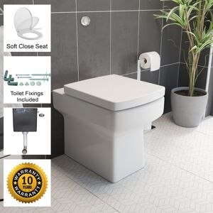 Affine Back To Wall Btw Toilet Wc Pan Square Soft Close Seat Cistern Dual Flush Button Affine Back To Wall Btw Toilet Wc Pan Square Soft Close Seat Cistern Dual Flush Button