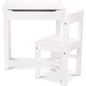 Melissa & Doug Table And Chair Set Lift & Top Activity Desk - White Melissa & Doug Table And Chair Set Lift & Top Activity Desk - White