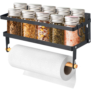Does Not Apply Spice Rack Magnetic Shelf With Paper Towel Holder Roll, Magnetic Spice Holder, W Does Not Apply Spice Rack Magnetic Shelf With Paper Towel Holder Roll, Magnetic Spice Holder, W
