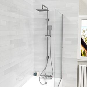 Willesden Bathrooms Square Chrome Thermostatic Shower Mixer - Shower Type Willesden Bathrooms Square Chrome Thermostatic Shower Mixer - Shower Type