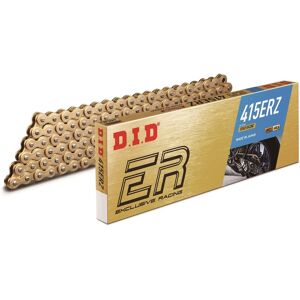 D.I.D. Motorcycle Non O-Ring Drive Chain Gold 415 Erz 120 Clip Link D.I.D. Motorcycle Non O-Ring Drive Chain Gold 415 Erz 120 Clip Link
