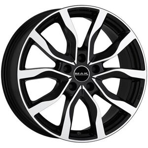 Alloy Wheel Mak Highlands For Jeep Renegade 7x17 5x110 Black Mirror Y3y Alloy Wheel Mak Highlands For Jeep Renegade 7x17 5x110 Black Mirror Y3y