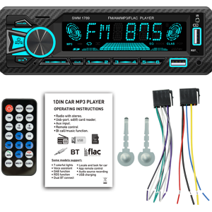 Bcsmmcar Single Din Car Stereo Head Unit Radio Bluetooth Mp3 Player Fm/am Usb/tf/aux-In Bcsmmcar Single Din Car Stereo Head Unit Radio Bluetooth Mp3 Player Fm/am Usb/tf/aux-In