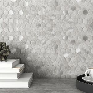 M Mofit Mofit Hexagon 3d Self-Adhesive Wall Tile Stickers,Kitchen Splashback Marble Eff M Mofit Mofit Hexagon 3d Self-Adhesive Wall Tile Stickers,Kitchen Splashback Marble Eff