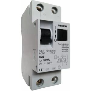 Siemens 5su37670kw25 Differential Magnetic Circuit Breaker 1p N 30ma C25 6ka Siemens 5su37670kw25 Differential Magnetic Circuit Breaker 1p N 30ma C25 6ka