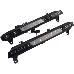 ﹒1pair Car Daytime Running Light Turn Signal 2‑color Drl Led Fog Lamp For Q7 ﹒1pair Car Daytime Running Light Turn Signal 2‑color Drl Led Fog Lamp For Q7
