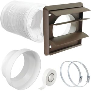 Spares2go Exterior Venting Kit & Hose For Air Conditioning Unit External (6" X 1m, Brown) Spares2go Exterior Venting Kit & Hose For Air Conditioning Unit External (6" X 1m, Brown)